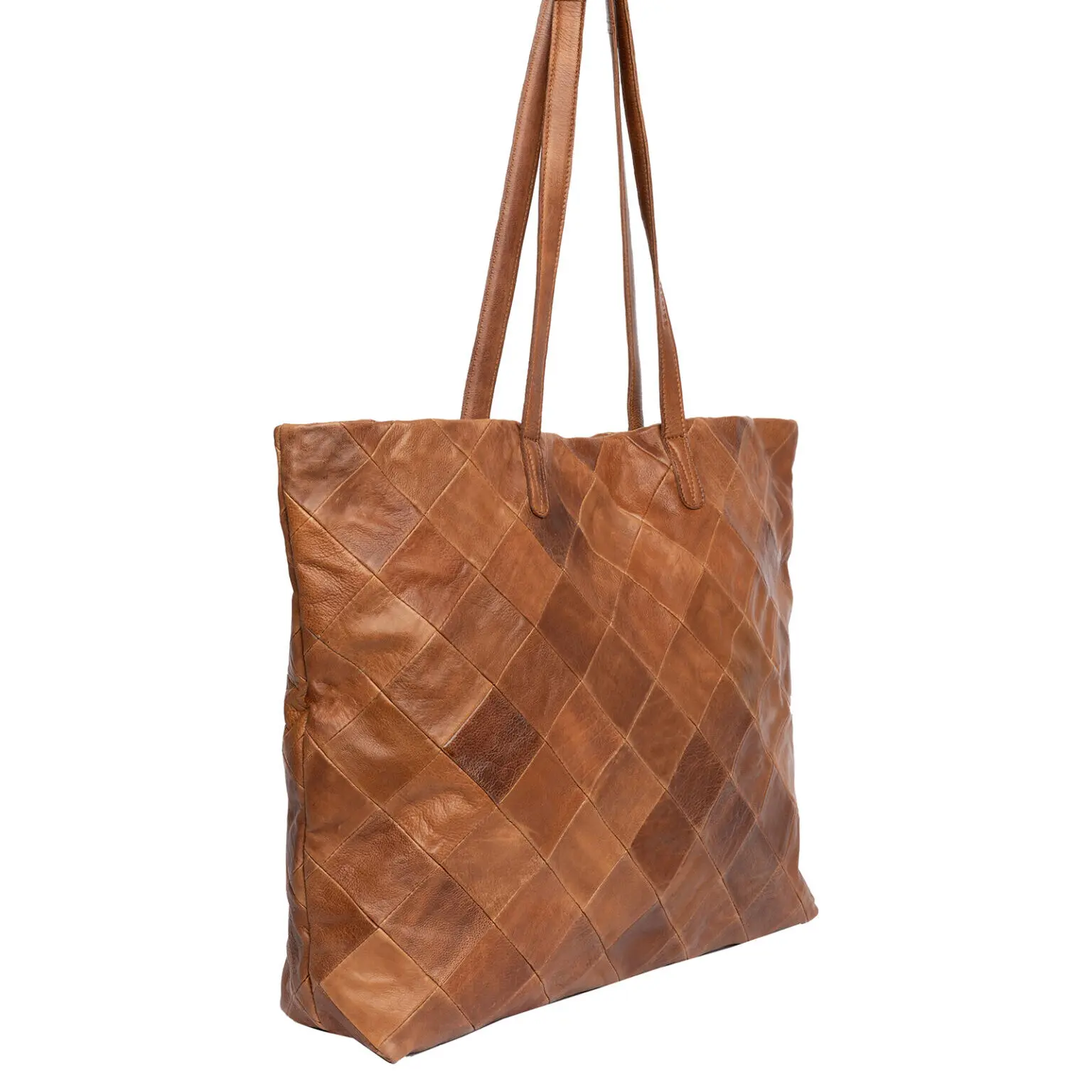 RE:DESIGNED Gry - Scrap Leather Garntaske