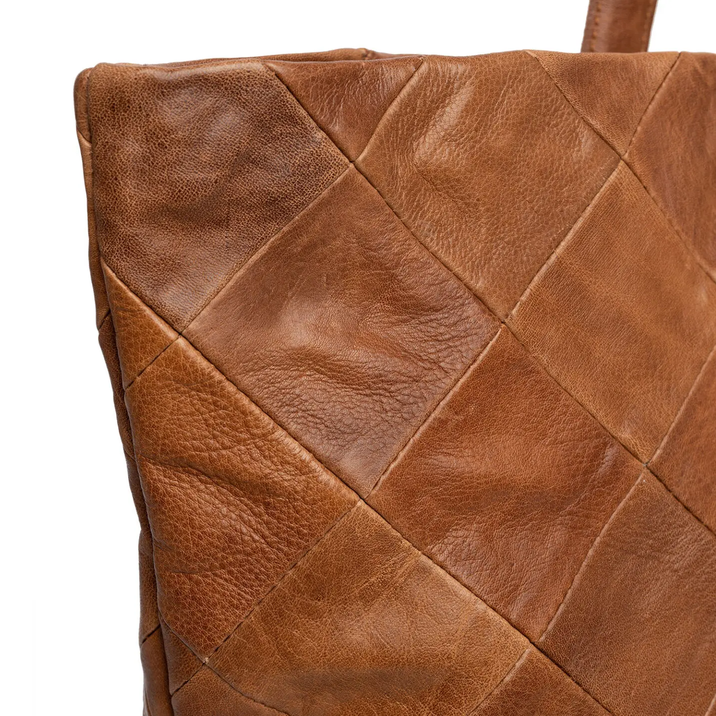 RE:DESIGNED Gry - Scrap Leather Garntaske