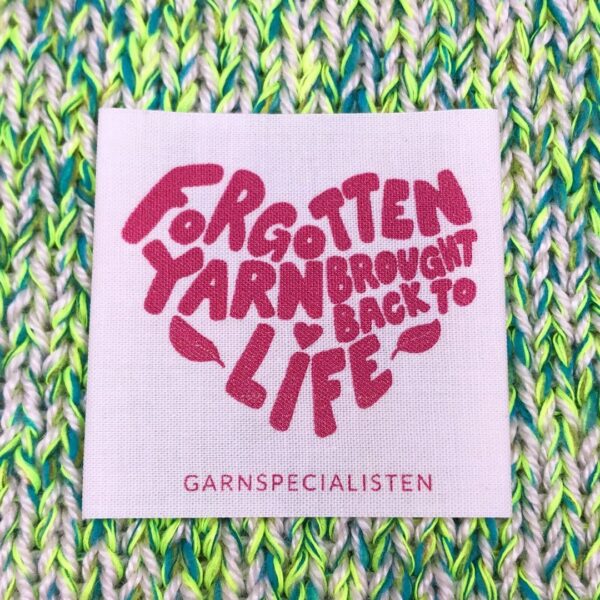 Forgotten yarn label Garnspecialisten