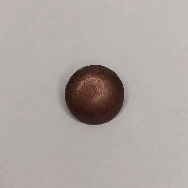 Se Rund metalknap 18 mm (1stk) - bronze hos Garn Specialisten