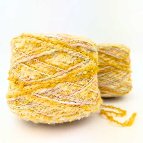 Bouclé Effektgarn (550 g) - Forårsgul